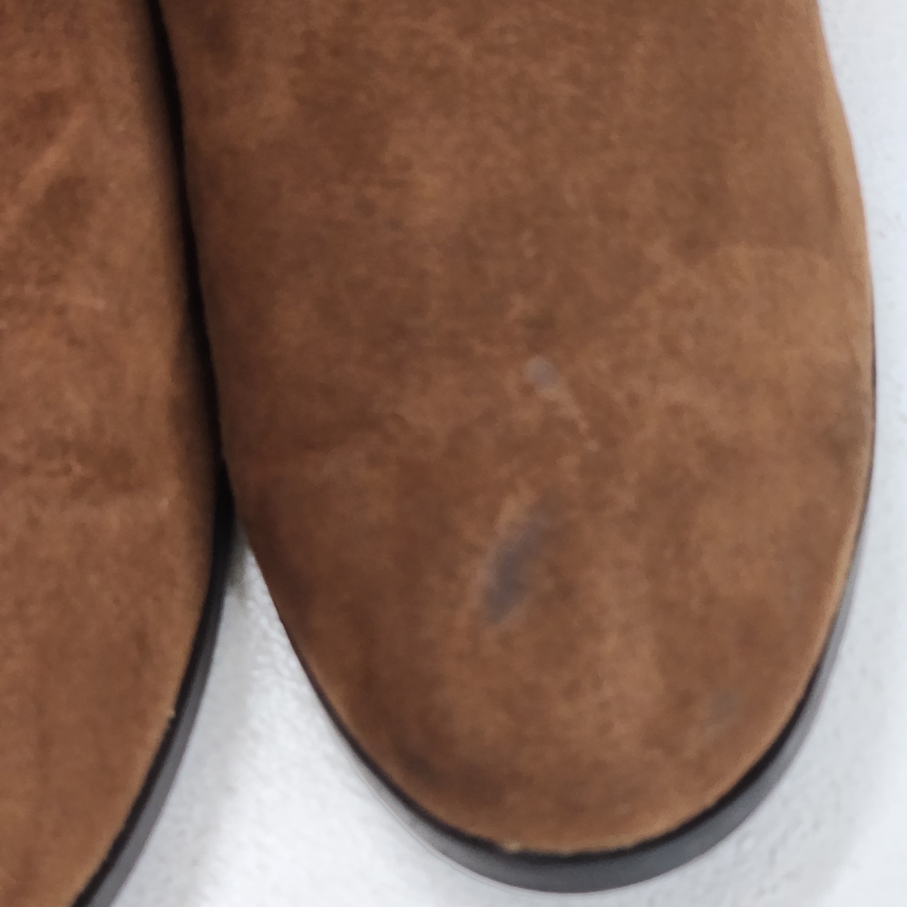 Brown Suede Ankle Boots with Fringe - Picture 4 of 13